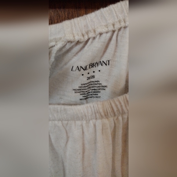 Lane Bryant lace bottom blouse B9 - Picture 3 of 4